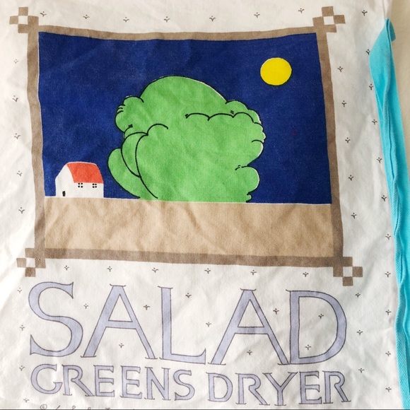 Vintage 1987 Lillian Vernon drawstring salad bag - Picture 2 of 5